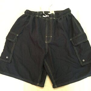 🦜  HAWAIIAN MENS SWIM CARGO SHORTS SIZE M 🦜